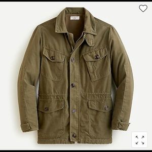 J Crew Wallace & Barnes European Combat Jacket Green AQ422 Men’s Size Small